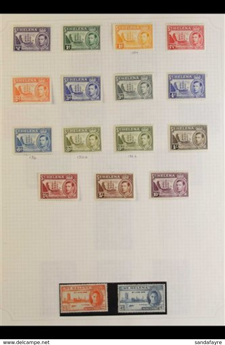 1937-90 FINE MINT / NHM COLLECTION Neatly Presented On Album Pages, With KGVI Complete Incl. 1938-44 Mint Set With Plus  - St. Helena