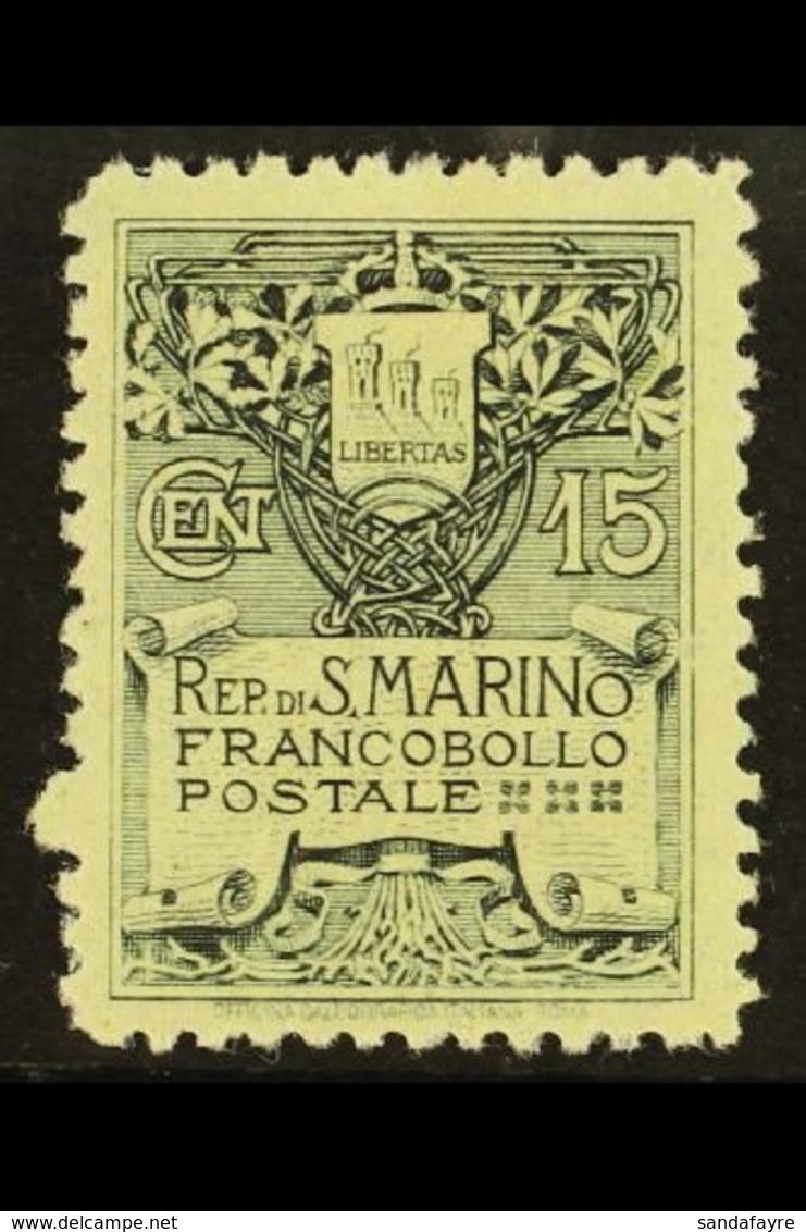 1907-10 15c Slate Type II, SG 54a (Sass 50), Fine Mint. For More Images, Please Visit Http://www.sandafayre.com/itemdeta - Andere & Zonder Classificatie