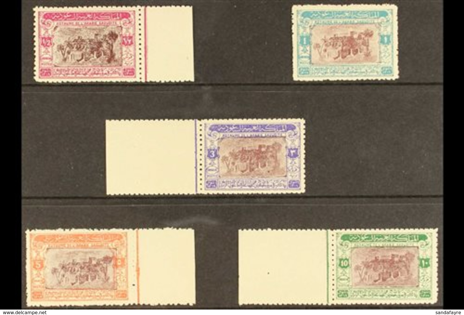 1950 50th Anniv Of Capture Of Riyadh, SG 365/369, Never Hinged Mint. (5 Stamps) For More Images, Please Visit Http://www - Saudi-Arabien