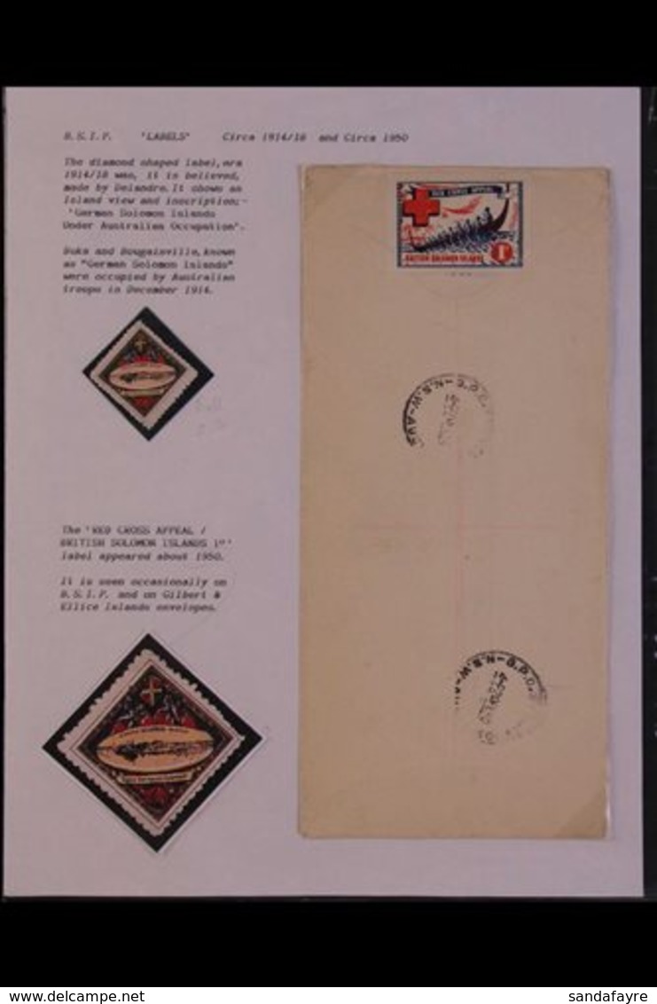 POSTAL HISTORY & COVERS AN ALADDIN'S CAVE OF COVERS & POSTMARKS Some Written Up And Housed In FOUR Albums, Some Loose In - Salomonseilanden (...-1978)