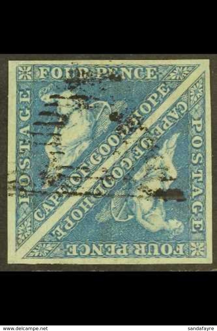 CAPE 1853 4d Blue, On Slightly Blued Paper, PAIR, SG 4a, Fine Used, Full Margins. For More Images, Please Visit Http://w - Zonder Classificatie