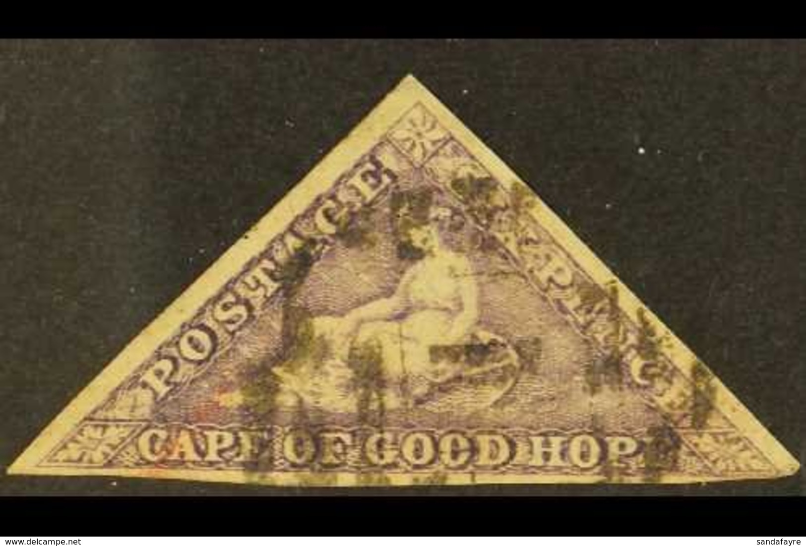 CAPE OF GOOD HOPE 1863-64 6d Bright Mauve Triangular, SG 20, Fine Used With Three Margins, Close At Lower Left. For More - Sin Clasificación