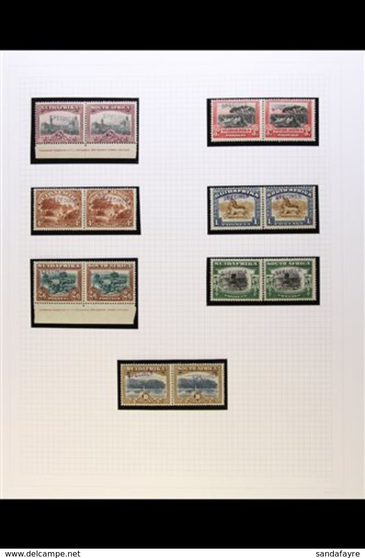 1927-30 SPECIMEN Handstamps On London Pictorial Definitives Set, SG 34s/9s, Generally Fine Mint, But Mostly Split Pairs, - Non Classés