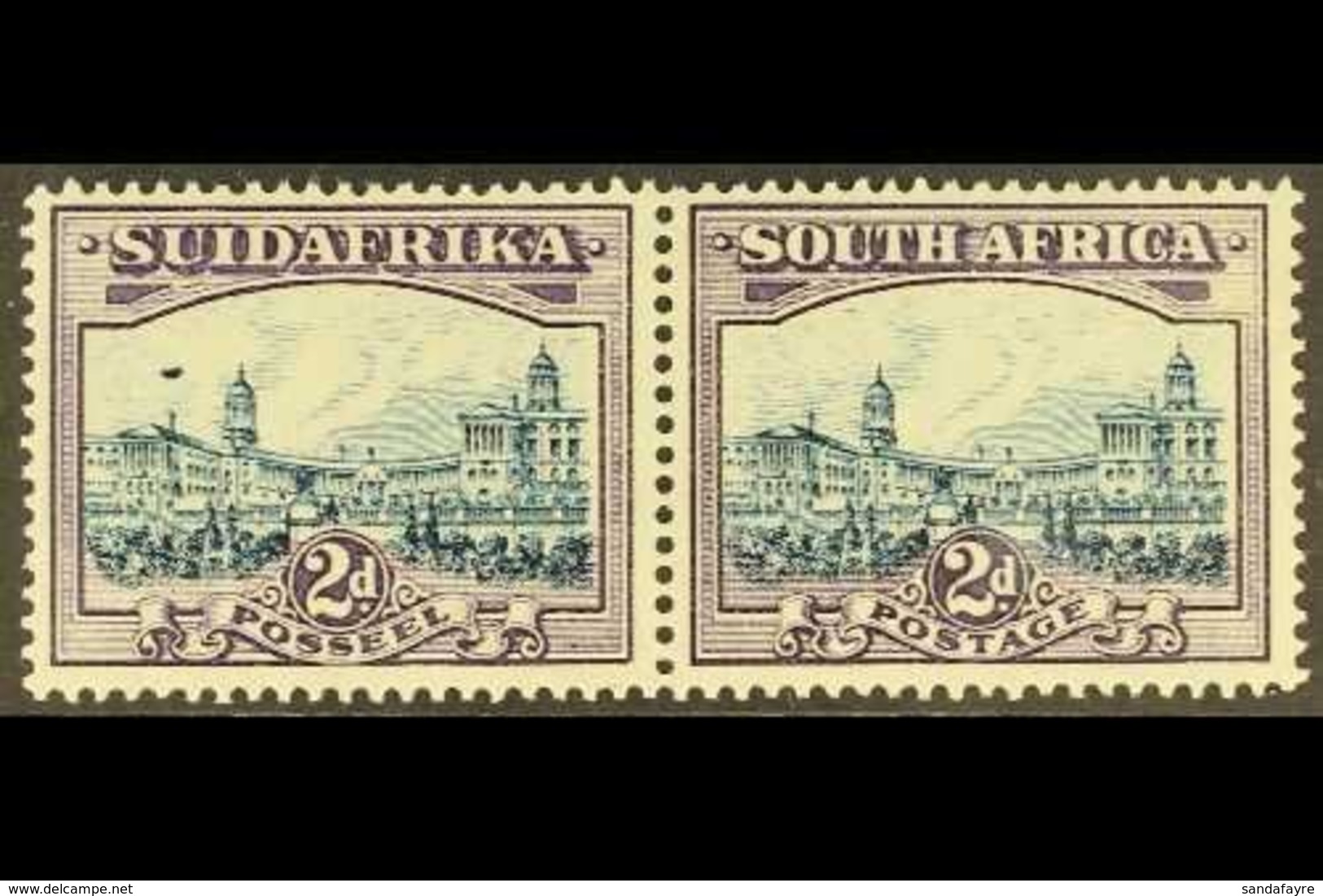 1930-44 2d Blue & Violet, AIRSHIP FLAW, SG 44ea, Very Fine Mint. For More Images, Please Visit Http://www.sandafayre.com - Unclassified