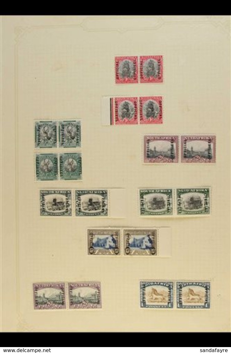 OFFICIALS - MINT MISCELLANY 1926-54 Ranges On Album Pages, We Note 1930-47 1d "Stop" Variety On Afrikaans, 1s Wmk Invert - Non Classés