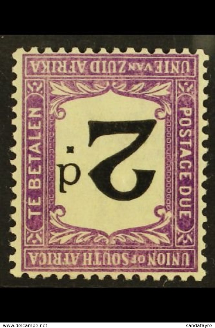 POSTAGE DUE 1914-22 2d Black And Reddish-violet, With WATERMARK INVERTED Variety, SG D3w, Very Fine Mint. For More Image - Non Classés