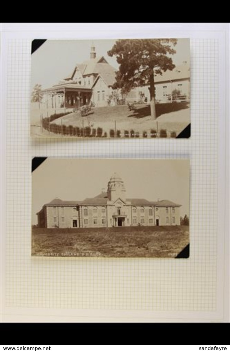 POSTCARDS PIETERMARITZBURG - Group Of Real Postcards, Circa 1910, Includes Pictures Of Railway Station,University Colleg - Non Classés