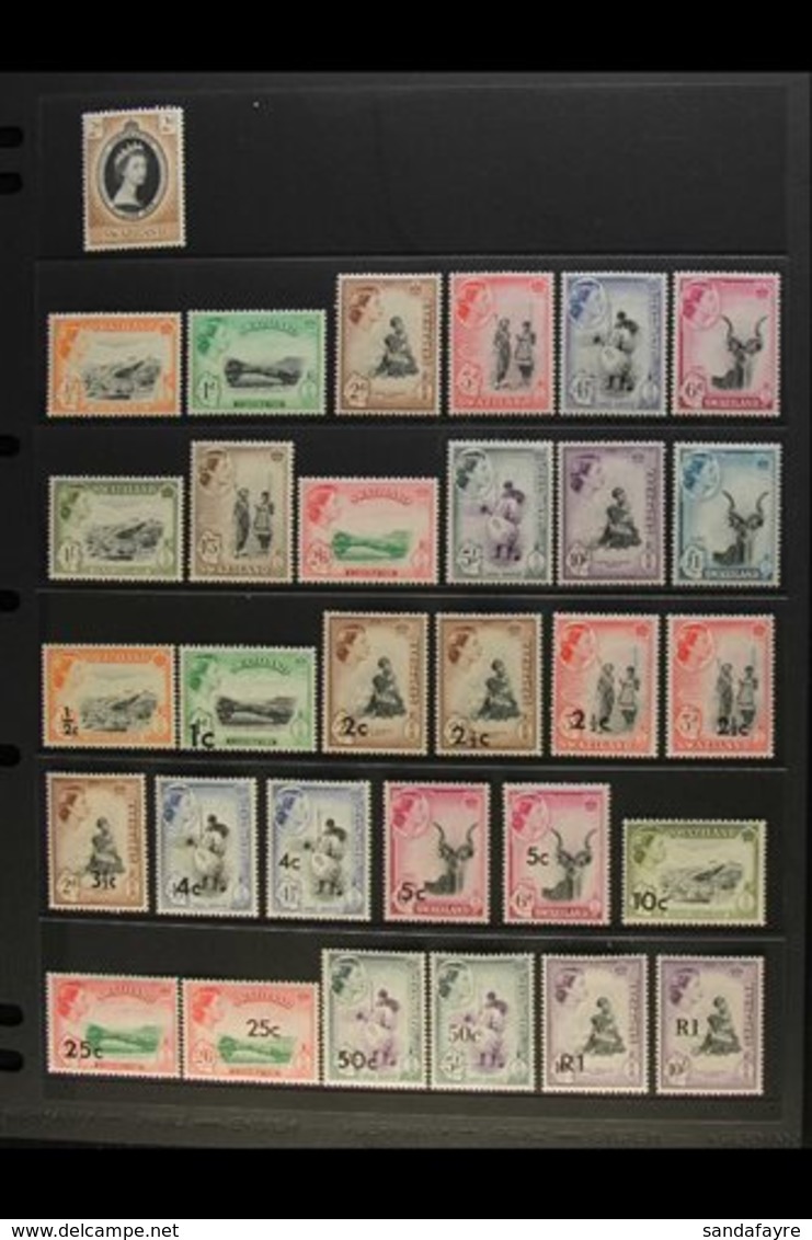 1953-68 QEII MINT / NHM COLLECTION An Attractive, COMPLETE "Basic" Collection From Coronation To Independence, SG 52/160 - Swasiland (...-1967)