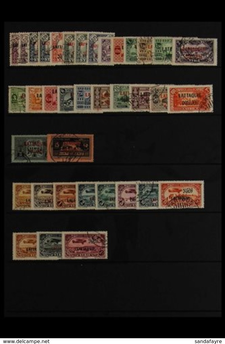 LATAKIA 1931 Complete Country Collection Including Airs And Postage Dues, Very Fine Used. (35 Stamps) For More Images, P - Syrien