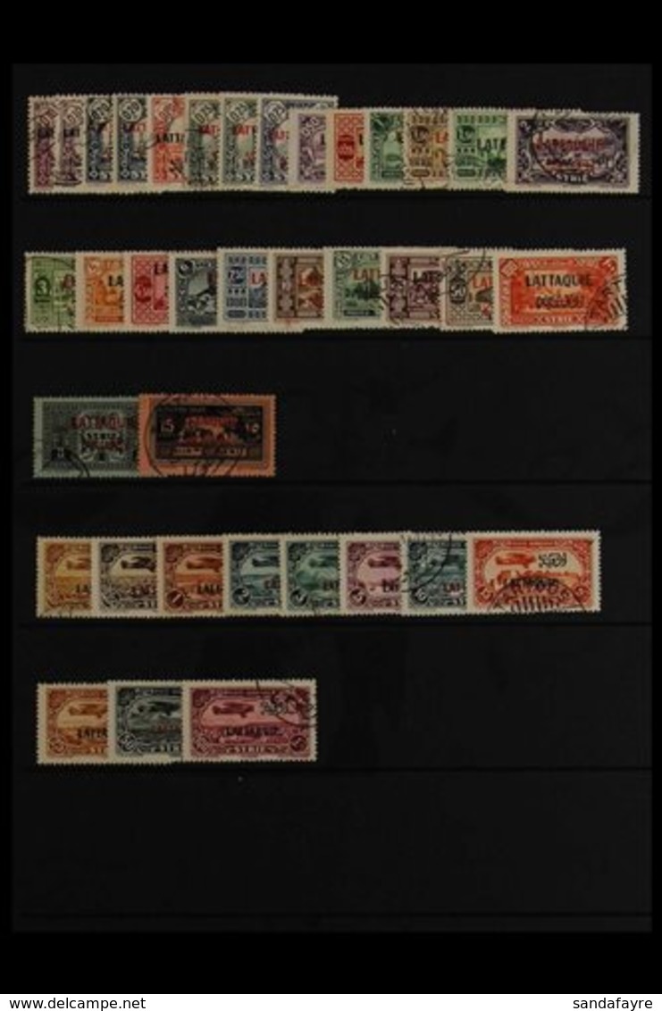 LATAKIA 1931 Complete Country Collection Including Airs And Postage Dues, Very Fine Used. (35 Stamps) For More Images, P - Syrië