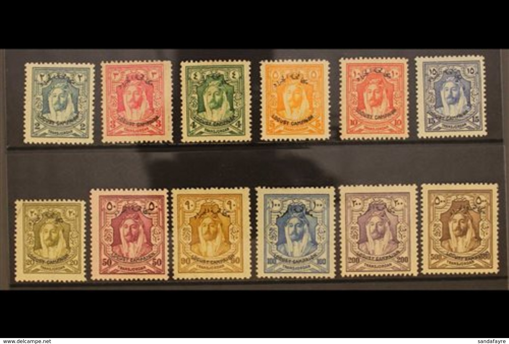 1930 LOCUST CAMPAIGN. Emir Overprinted Complete Set, SG 183/94, Fine Mint (12 Stamps) For More Images, Please Visit Http - Jordanie