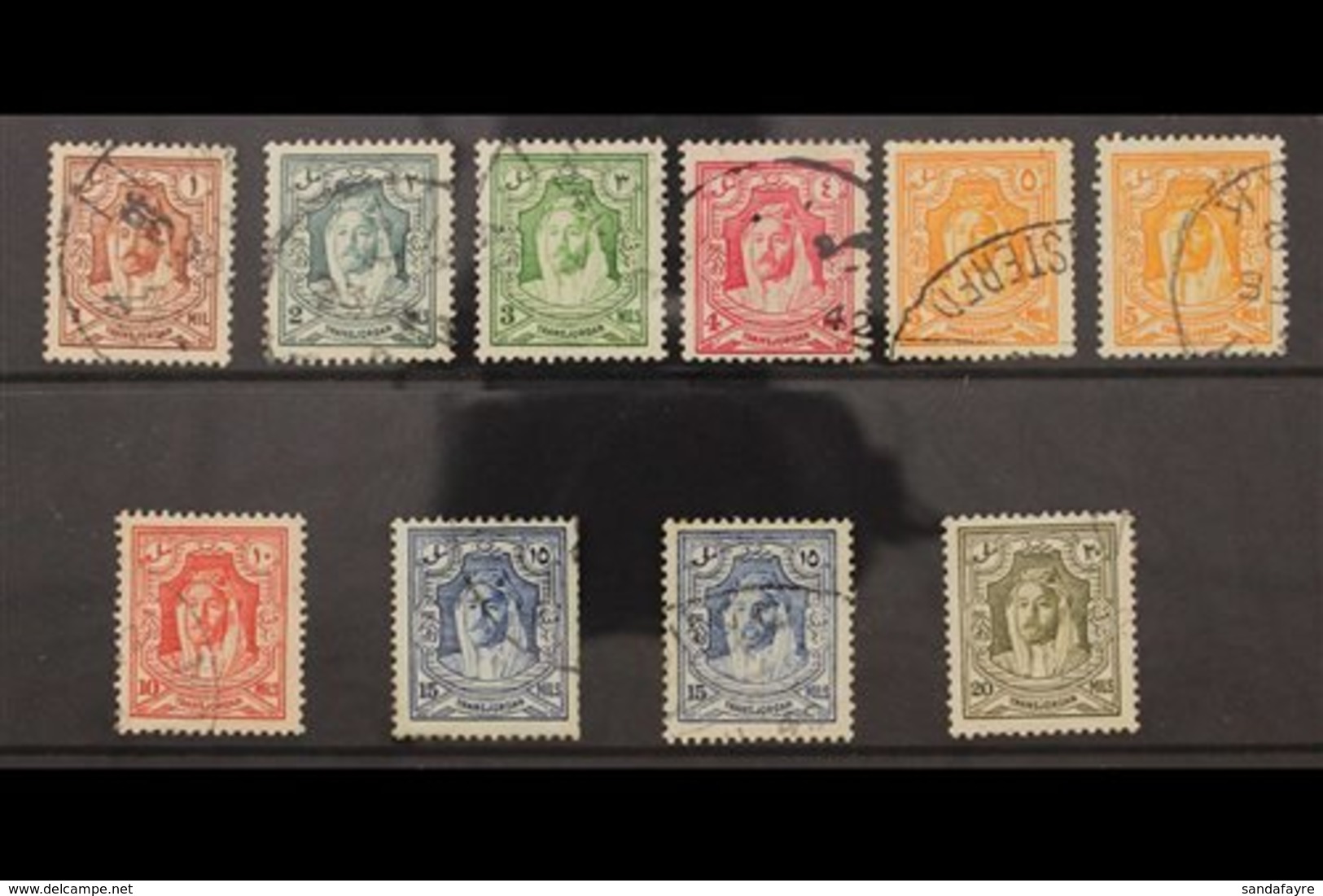 1930-39 PERF VARIANTS. Emir Complete Set Of Perforation Variants Inc All P13½ X13 & Coil P13½ X 14, SG 194c, 195a, 196ab - Jordanie