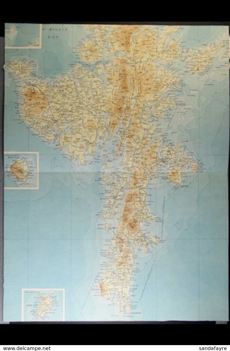 SHETLAND ISLANDS 1895. Two Maps By Bartholomew For The Shetland Islands, Northern And Southern Sheets (2 Items) For More - Autres & Non Classés