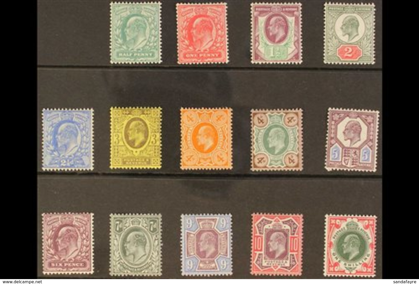 1902-13 Simplified Set Complete To 1s, SG 215/314, Never Hinged Mint (15 Stamps) For More Images, Please Visit Http://ww - Zonder Classificatie