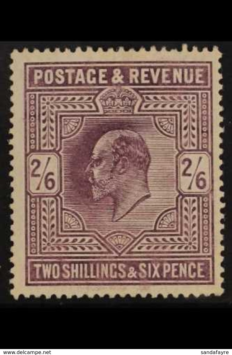 1910 2s6d Pale Dull Purple (chalk Paper), SG 261, Mint Very Lightly Hinged. For More Images, Please Visit Http://www.san - Non Classés