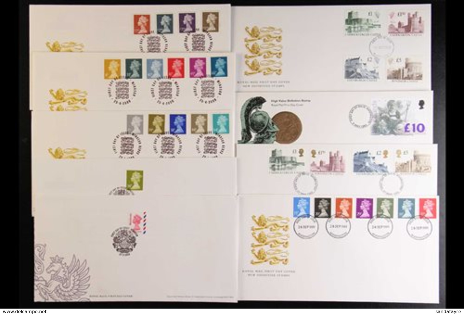 1988-2003 DEFINITIVE FDC'S An Attractive Selection, All Different, Illustrated And Unaddressed, Including Castles And Sm - FDC