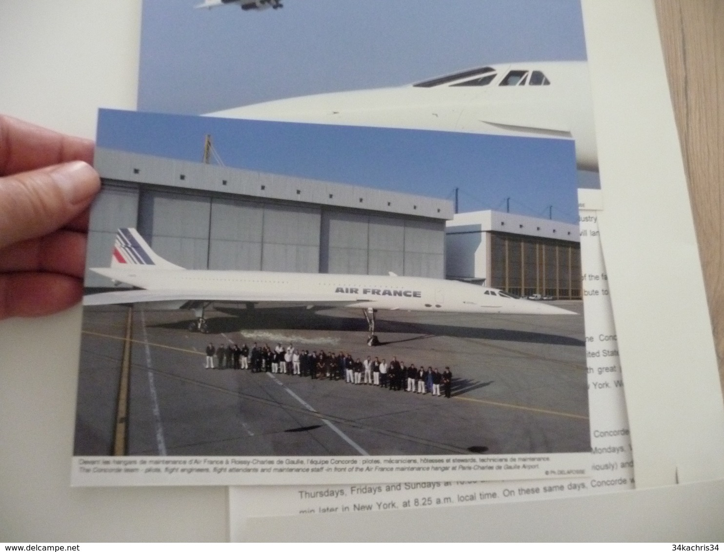 Concorde archive environs 30 documents 2001 billet pin's menus dossiers com Air France British Airways Vol 2001 AF002
