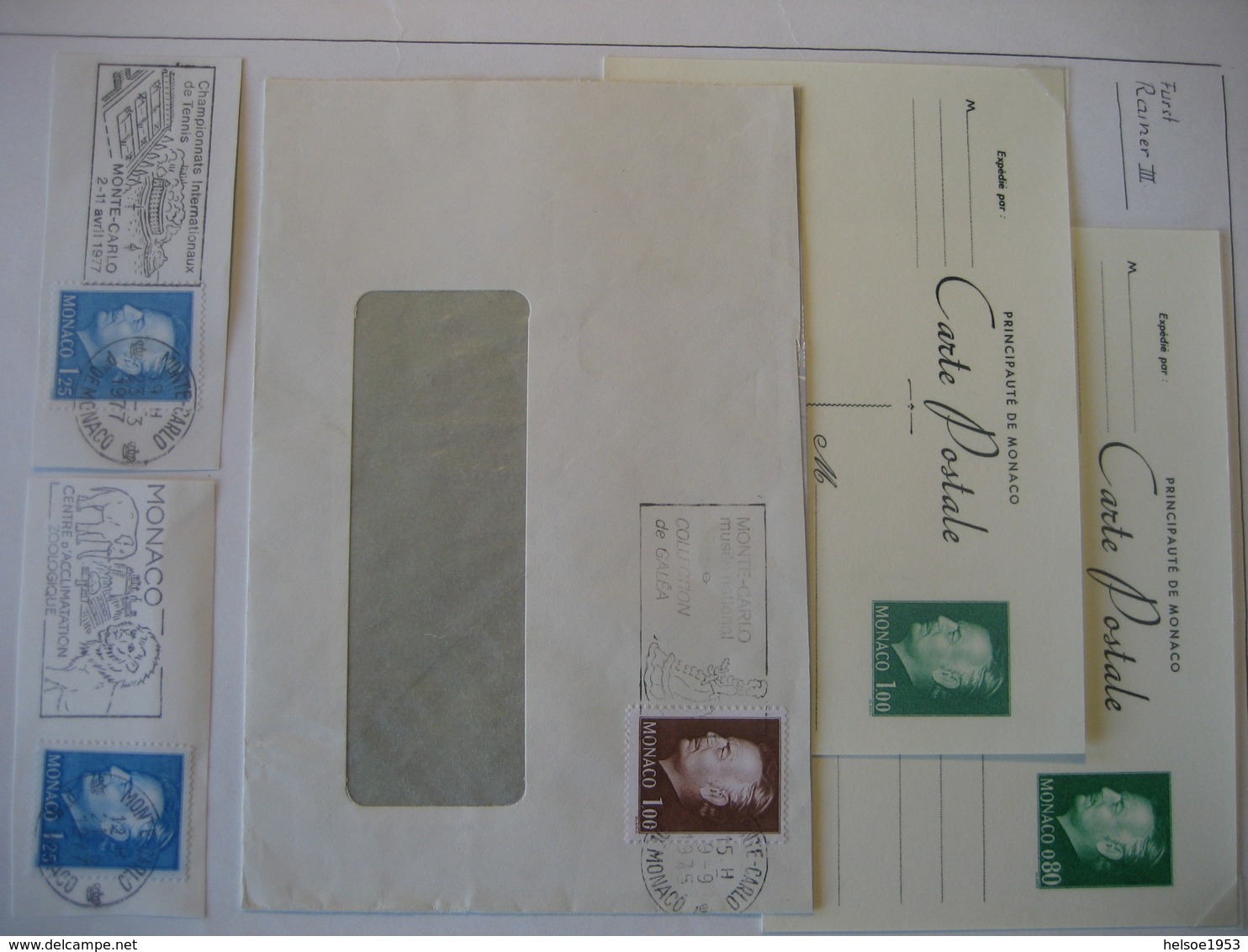 Monaco- Ganzsachen Postkarten, Beleg, Briefausschnitte - Covers & Documents