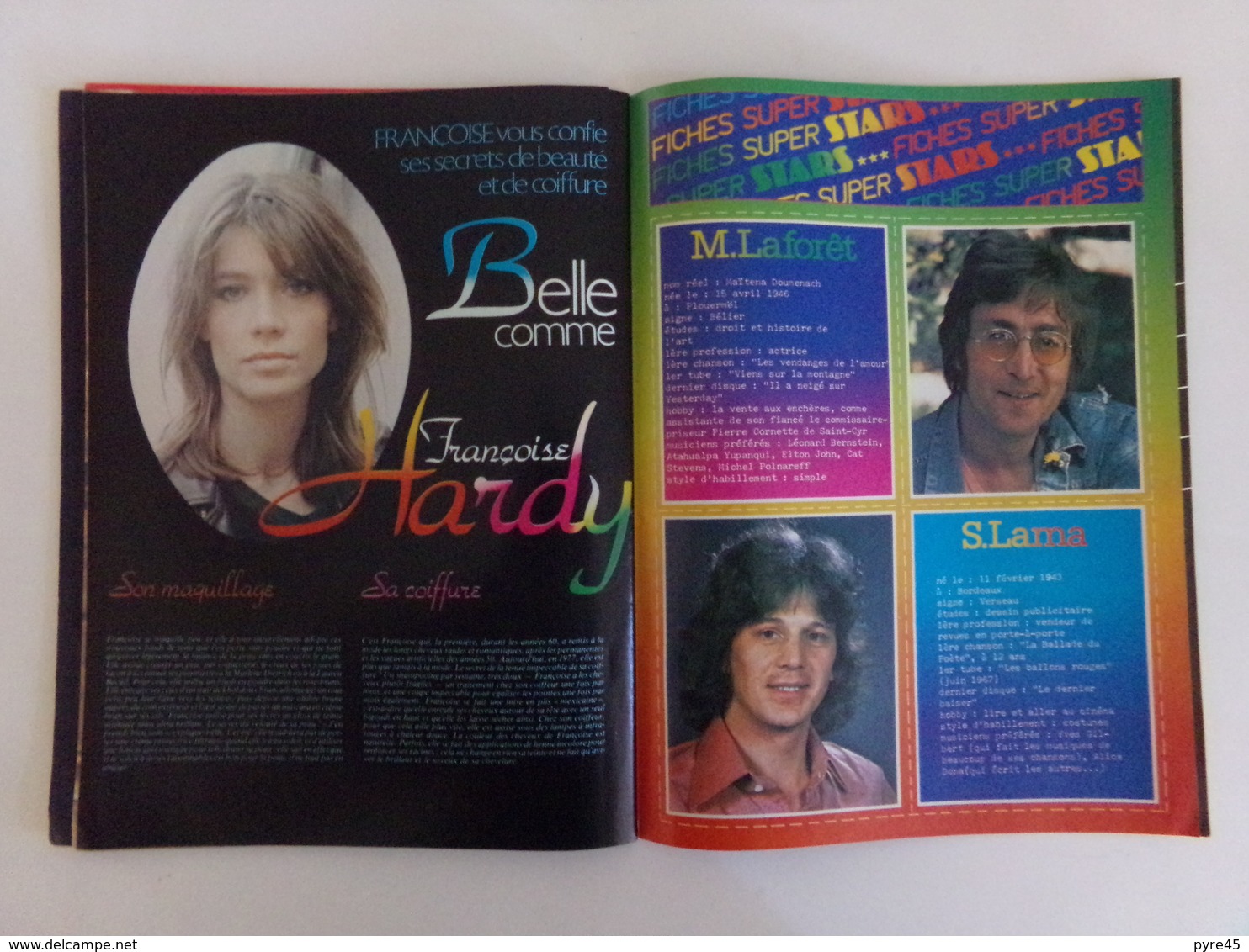 Revue " Stéphanie " n° 32 , 1977, " Dave, Il était une fois , Serge Lama, Martin Circus ... "