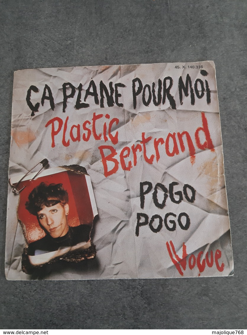 Disque De Plastic Bertrand - ça Plane Pour Moi - Vogue 45. X. 140.316 - 1977 - - Punk