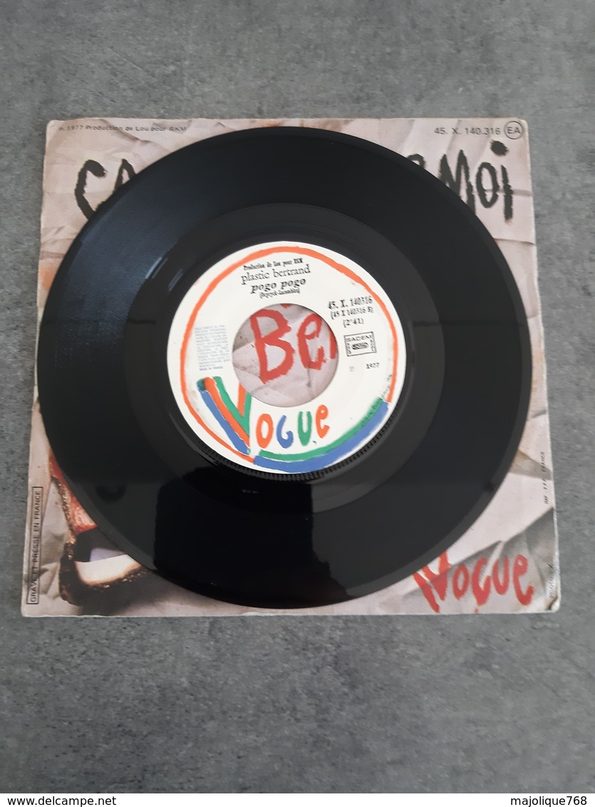 Disque De Plastic Bertrand - ça Plane Pour Moi - Vogue 45. X. 140.316 - 1977 - - Punk