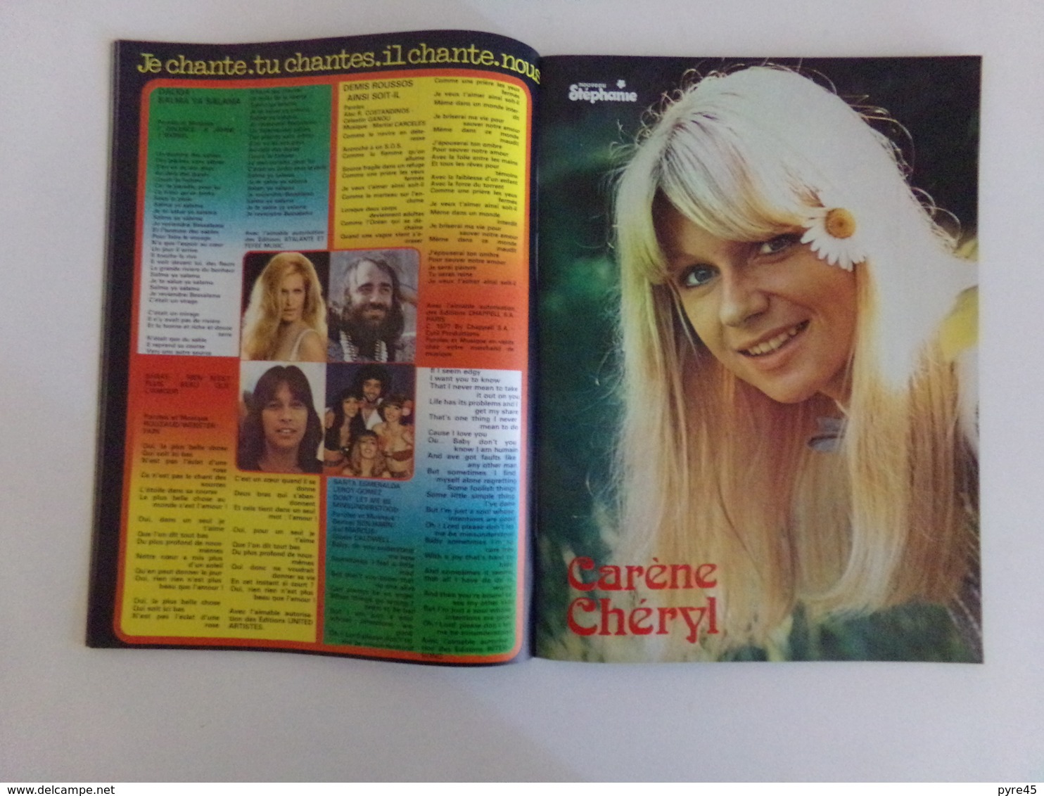 Revue " Stéphanie " n° 35, 1977, " Sheila, Sylvie Vartan, David Bowie, Alain Chamfort ... "