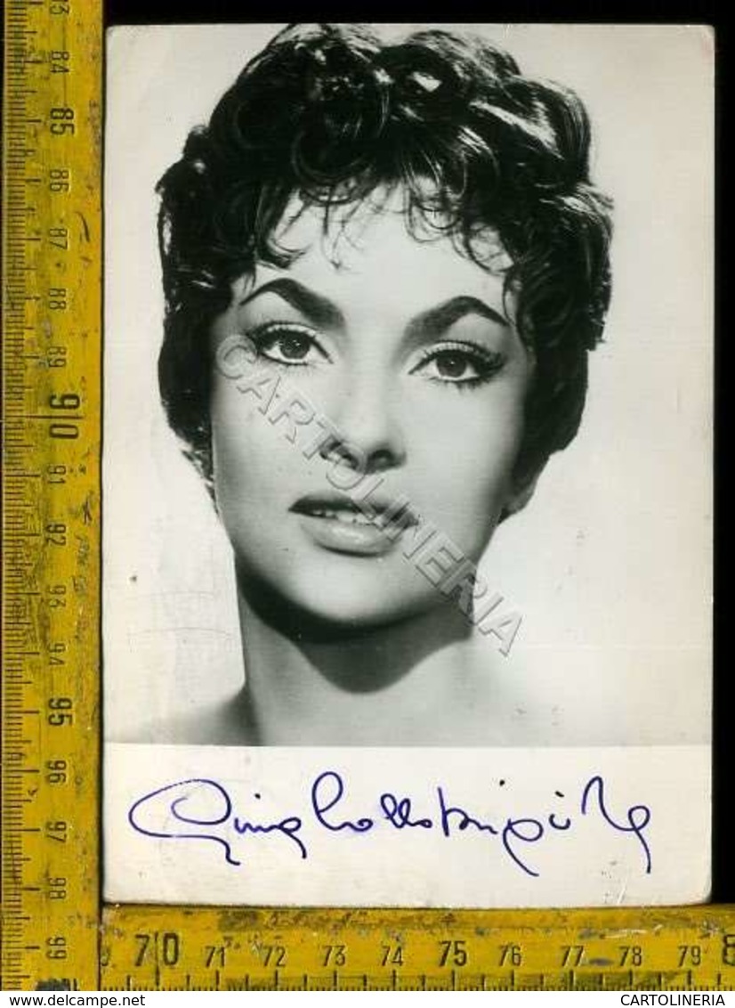 Personaggio Cinema Attore Attrice Teatro Cantante Gina Lollobrigida Autografo - Artisti