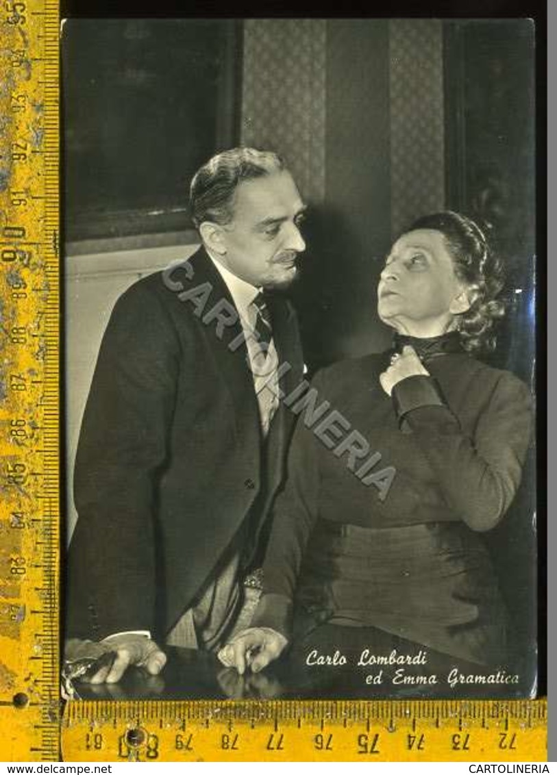 Personaggio Cinema Attore Attrice Teatro Cantante Carlo Lombardi Emma Grammatica - Artisti