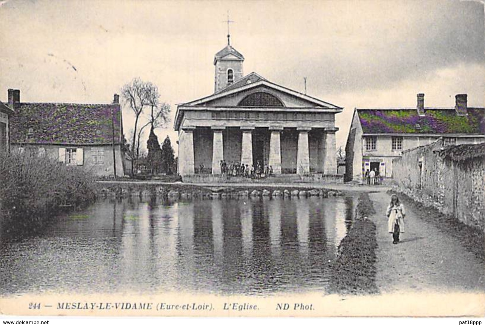 28 - MESLAY Le VIDAME : L'Eglise - CPA Village ( 550 Habitants ) - Eure Et Loir - Autres & Non Classés