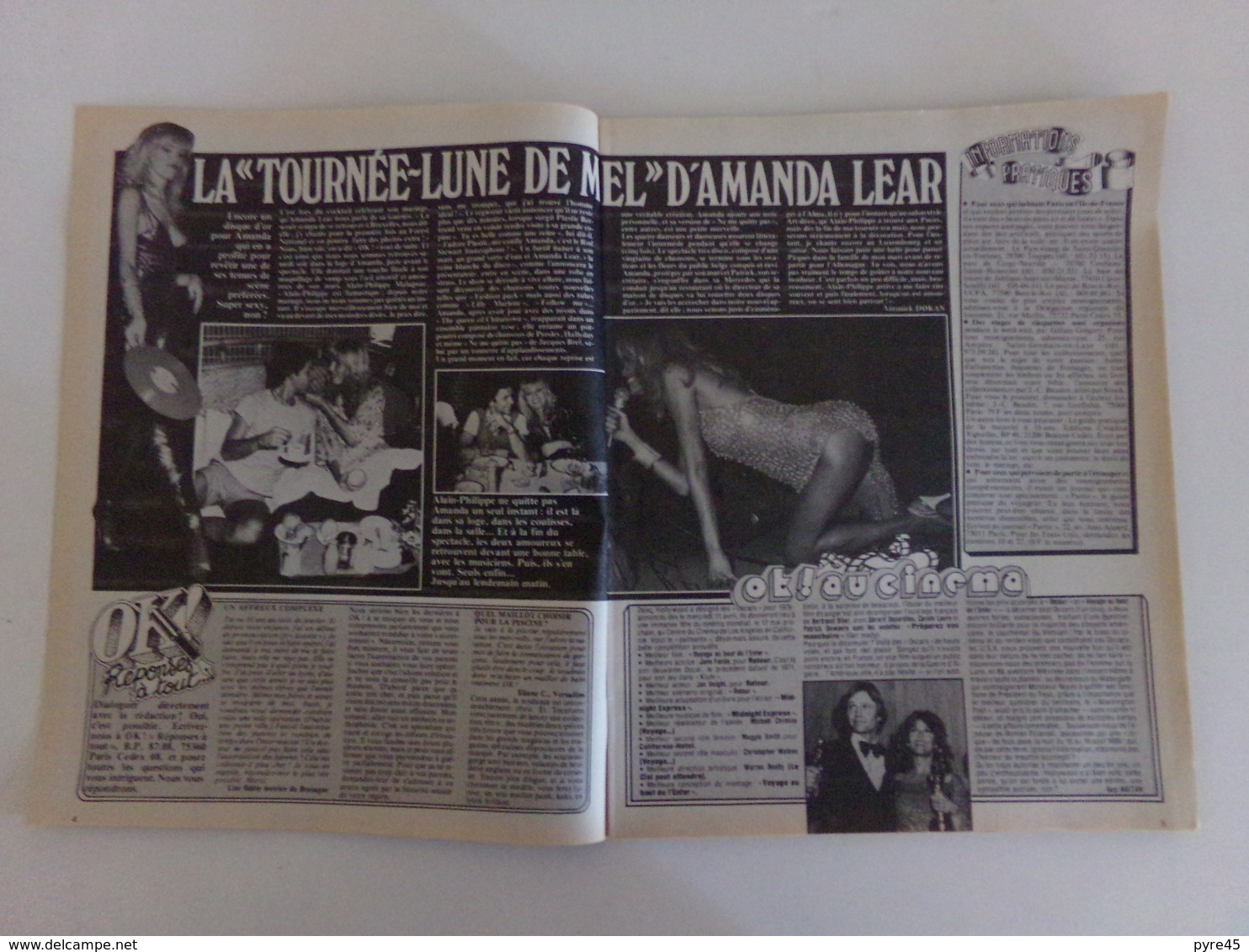 Revue " Ok Age Tendre " N° 172, 1979. " François Valéry, Amanda Lear, Rod Stewart ... " - People