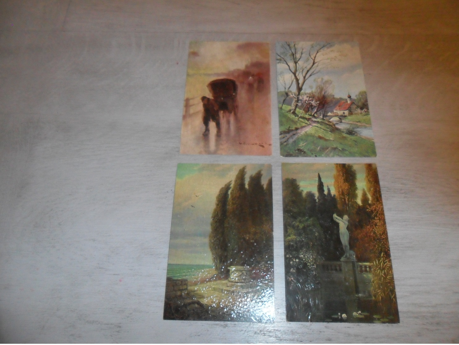 Beau lot de 60 cartes postales de fantaisie paysages paysage Mooi lot van 60 postkaarten fantasie landschappen landschap