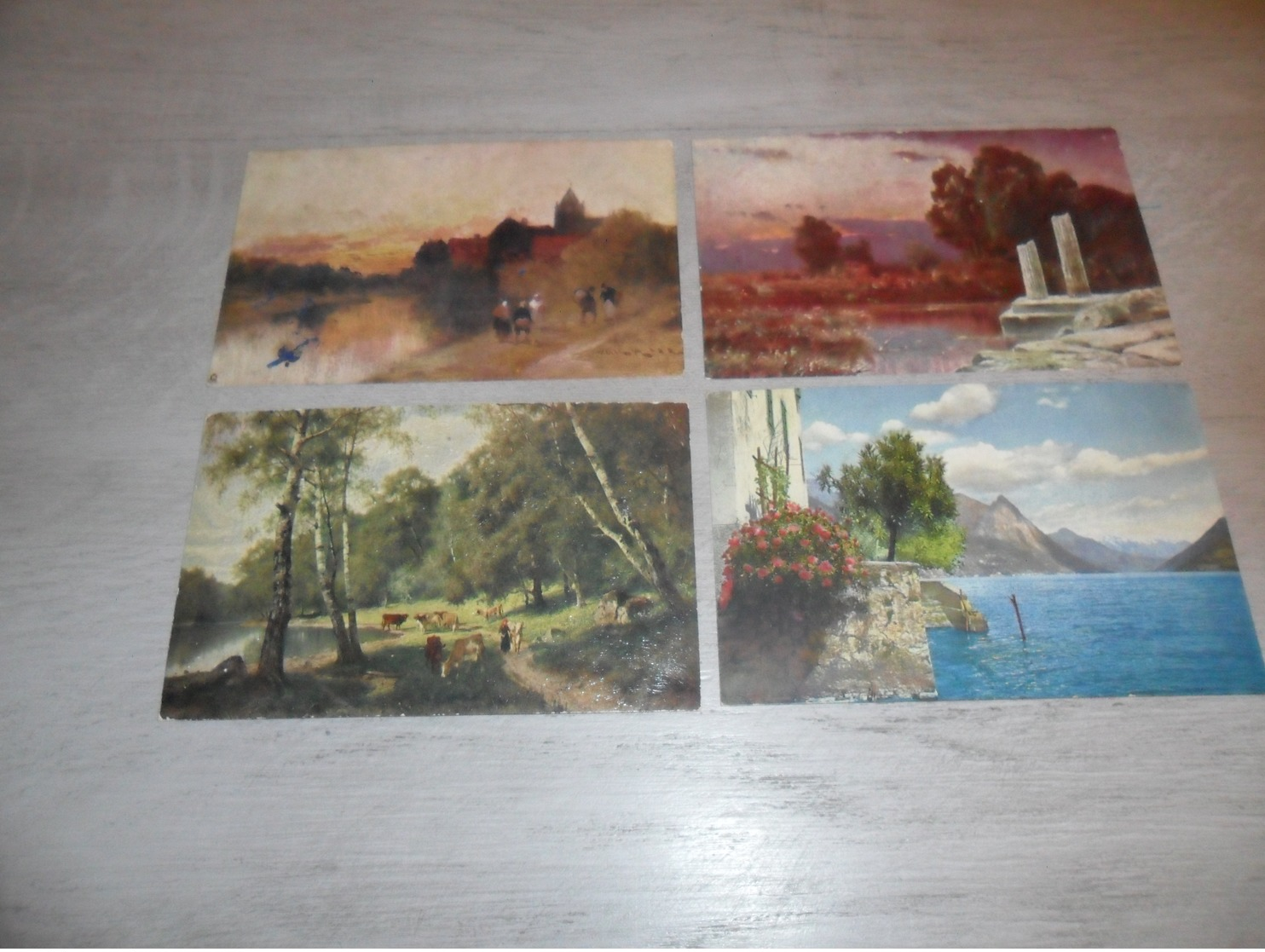 Beau lot de 60 cartes postales de fantaisie paysages paysage Mooi lot van 60 postkaarten fantasie landschappen landschap