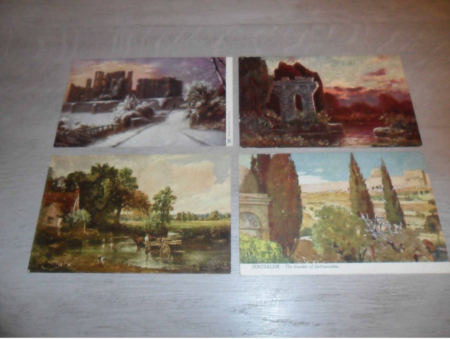 Beau lot de 60 cartes postales de fantaisie paysages paysage Mooi lot van 60 postkaarten fantasie landschappen landschap