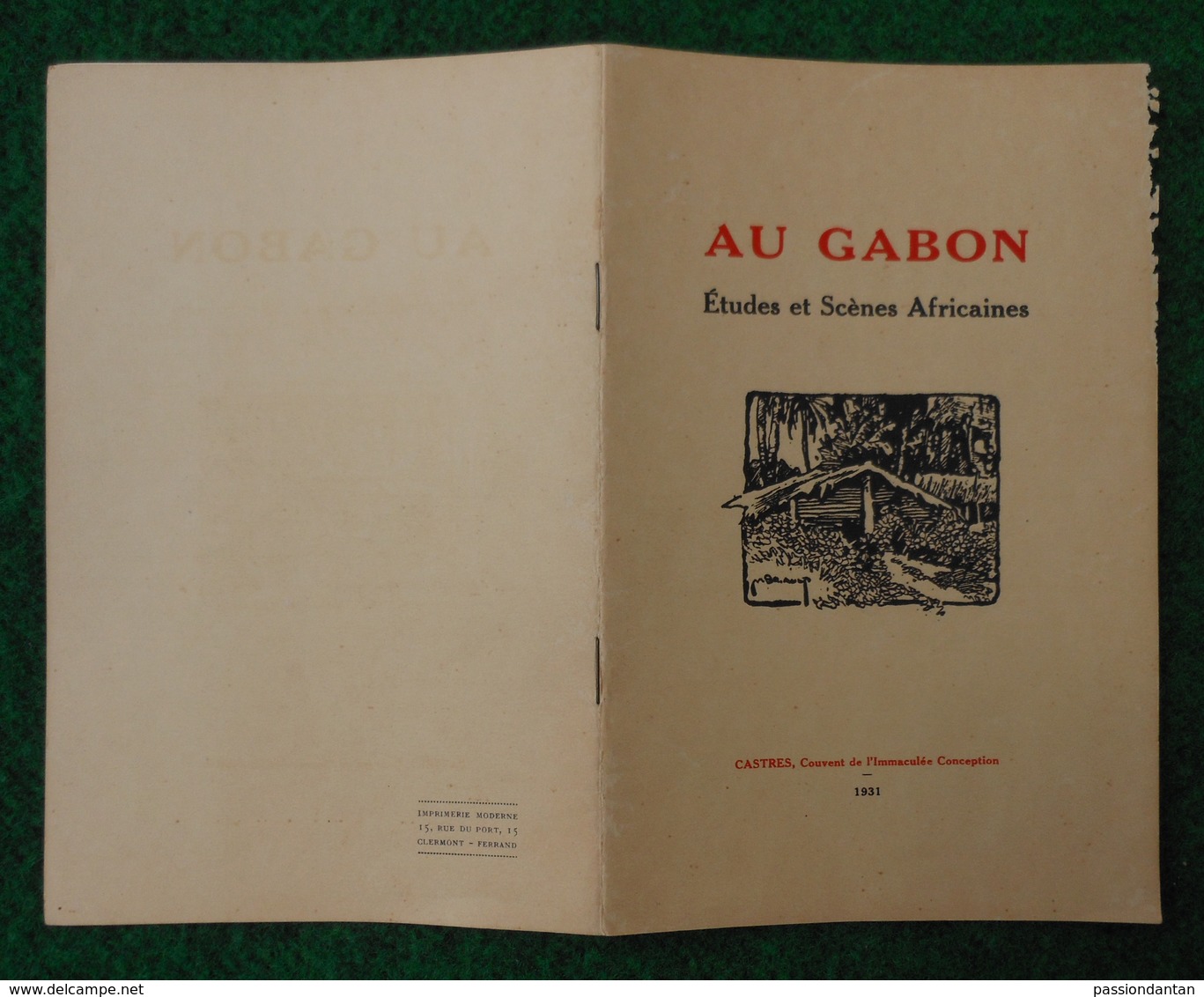 Livret édité Par Le Couvent De L'Immaculée Conception à Castres - Au Gabon - Études Et Scènes Africaines - Géographie