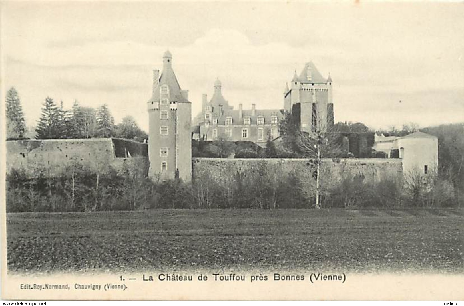 -dpts Div-ref-AK181- Vienne - Bonnes - Chateau De Toffou - Chateaux - Carte Bon Etat - - Chateau De Touffou