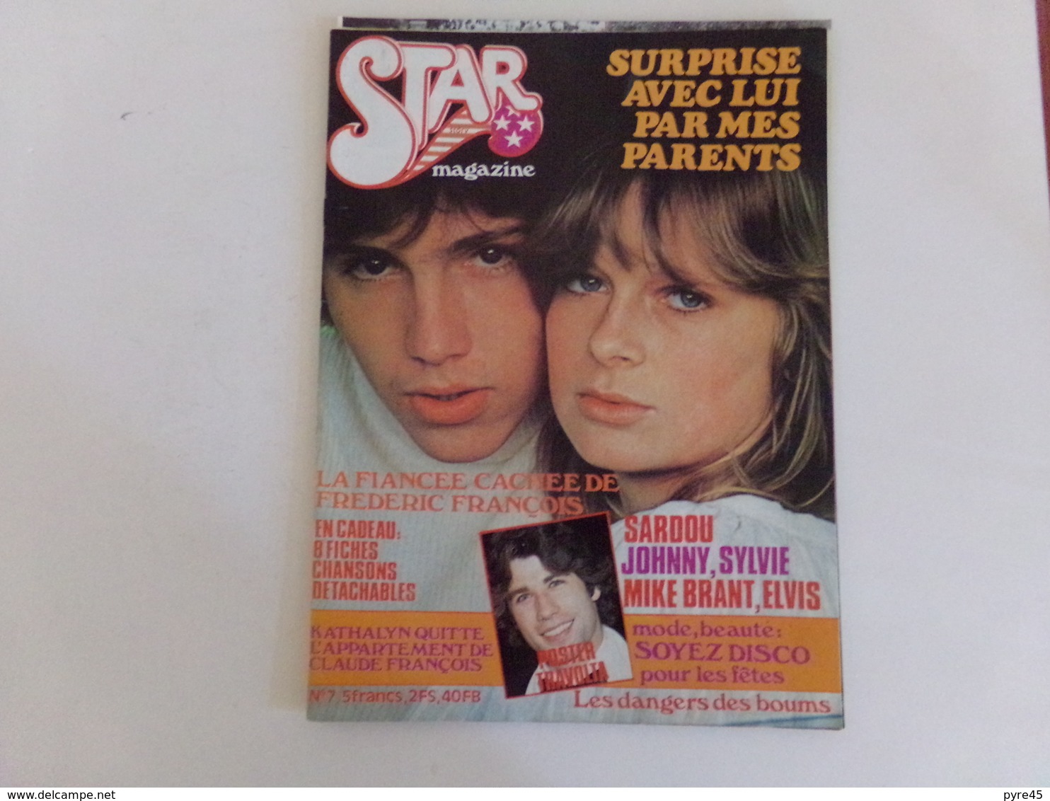 Revue  " Star " Johnny Et Sylvie, Elvis, Travolta ... " ( Pages Désolidarisées ) - People