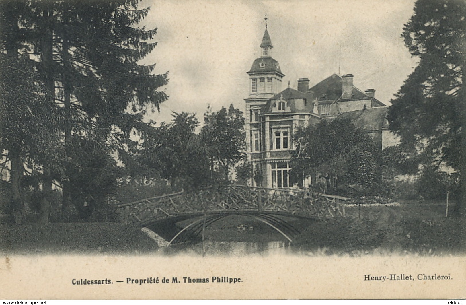 Culdessarts Propriété De M. Thomas Philippe Edit Henry Hallet Charleroi 1901 Vers Marbehan - Cul-des-Sarts