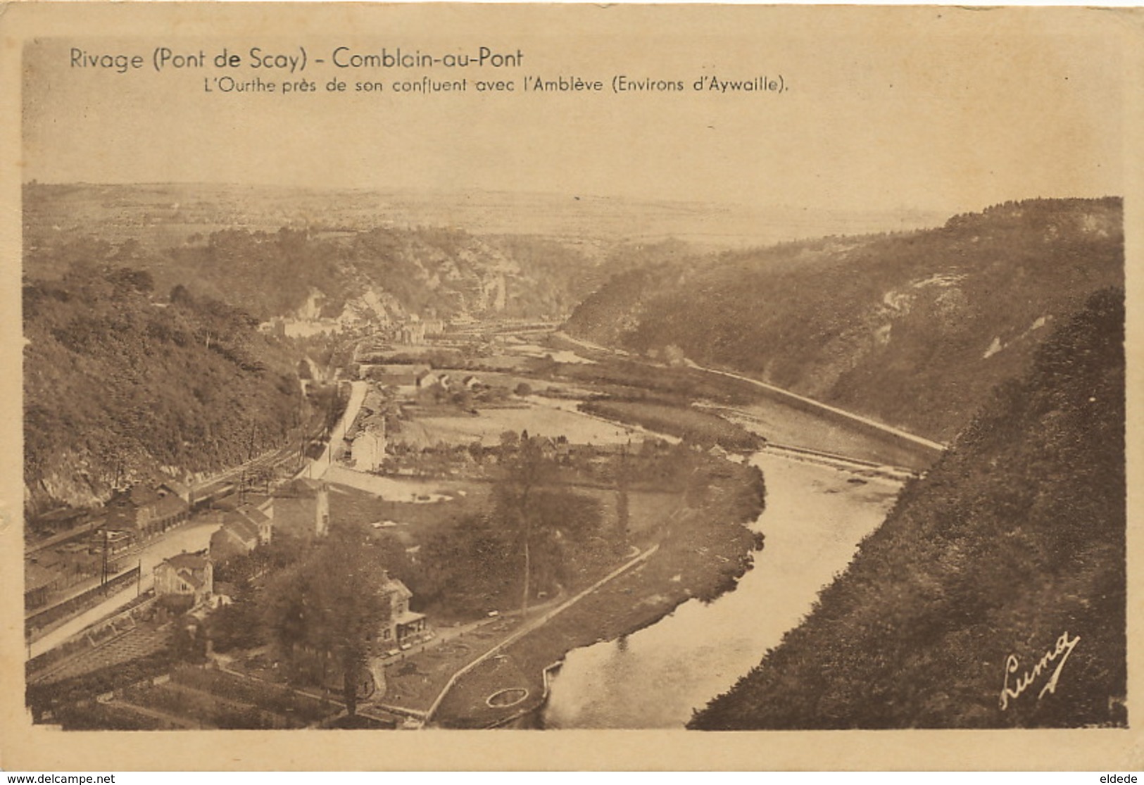 Comblain Au Pont Rivage ( Pont De Scay ) L' Ourthe Avec Amblève . Aywaille - Comblain-au-Pont