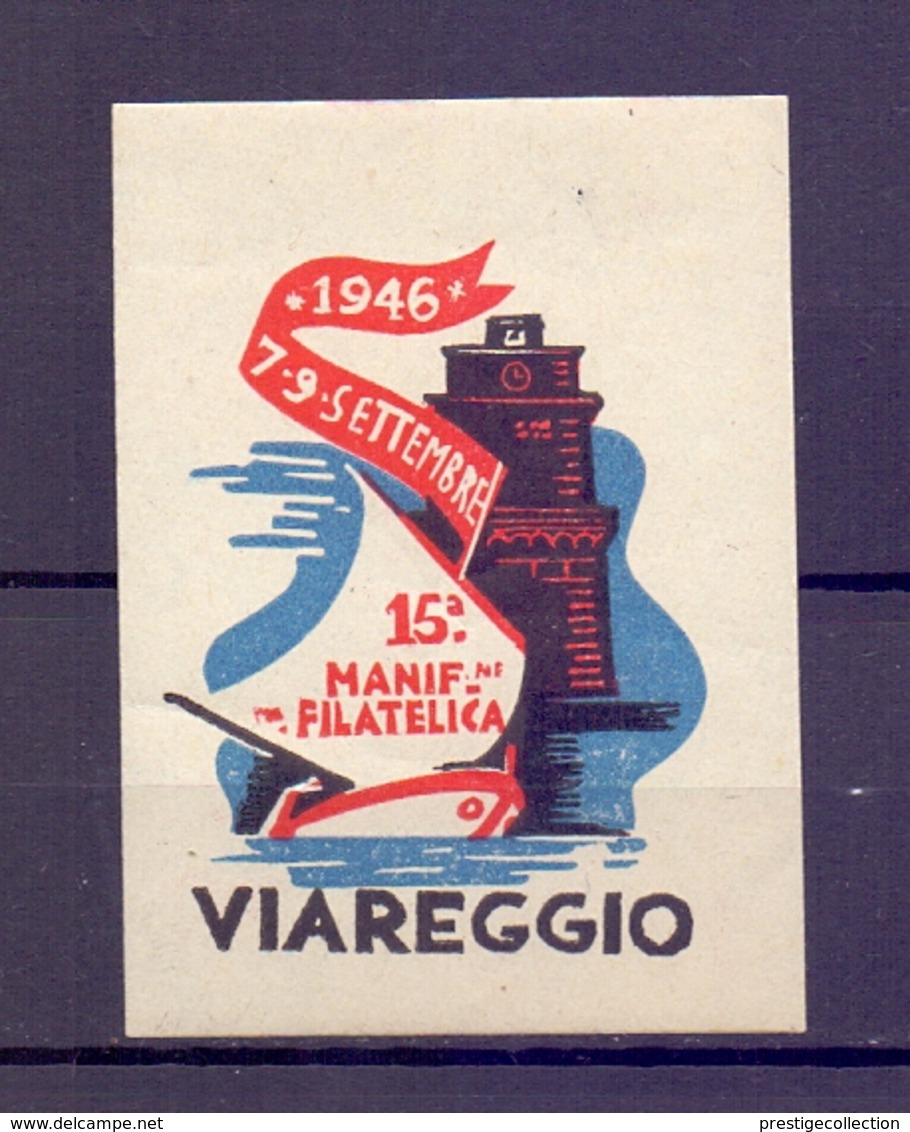 CINDERELLA ERINNOFILIA Viareggio Manifestazane Filatelica 1946  (GIUGN1900B28) - Erinnofilia