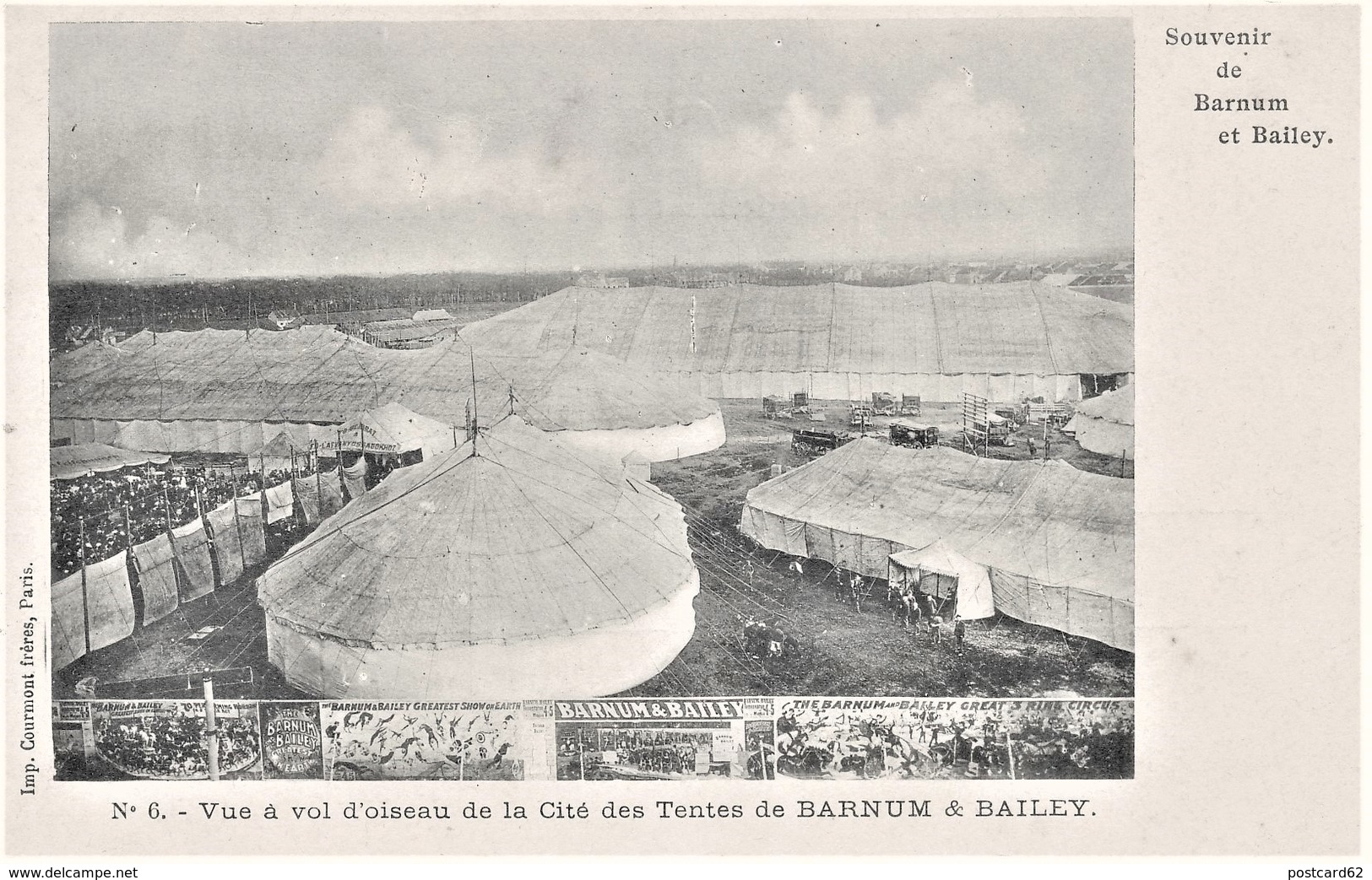 CPA Cirque Circus BARNUM & BAILEY N.6 Vue A Void'oiseau De La Cité Des Tentes - Circus
