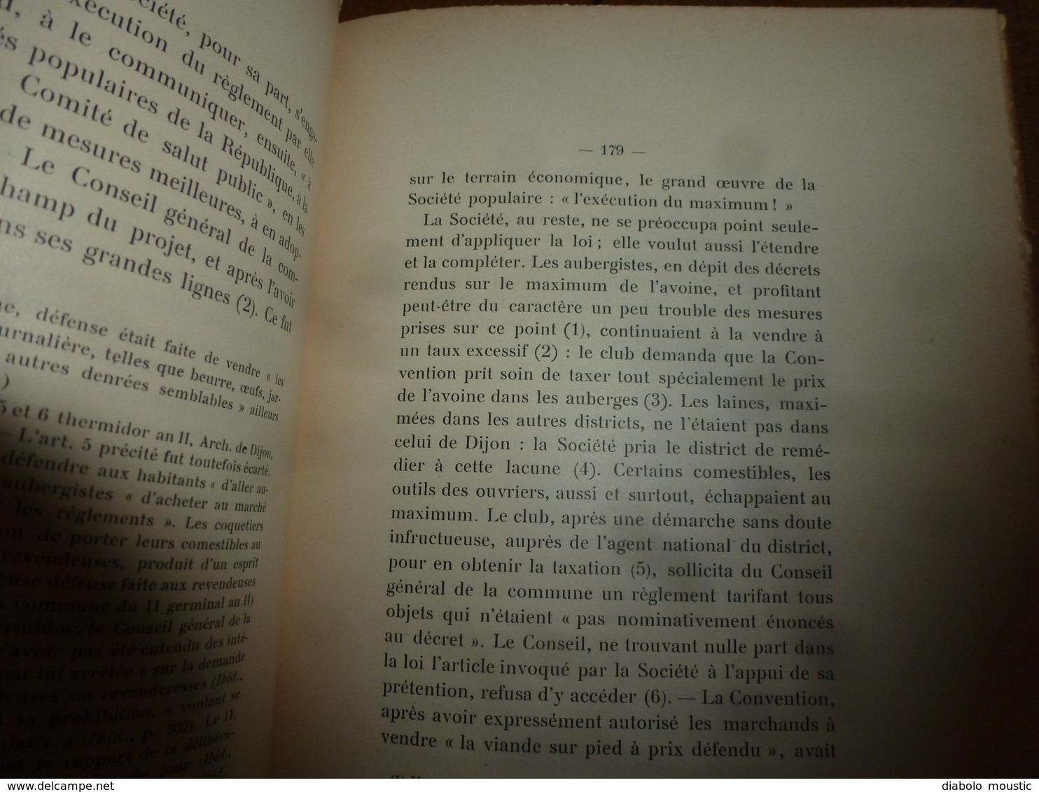 1905 Les Clubs des Dijonnais sous la Révolution (Associations confuses et sujettes à des querelles intestines);etc