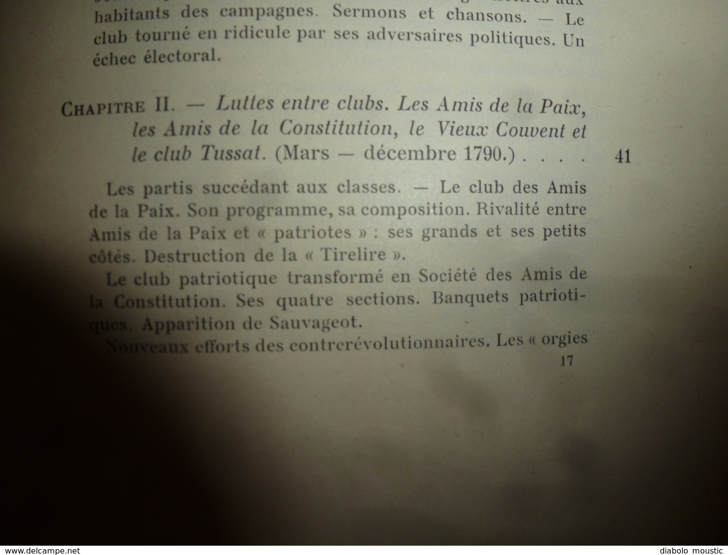 1905 Les Clubs des Dijonnais sous la Révolution (Associations confuses et sujettes à des querelles intestines);etc