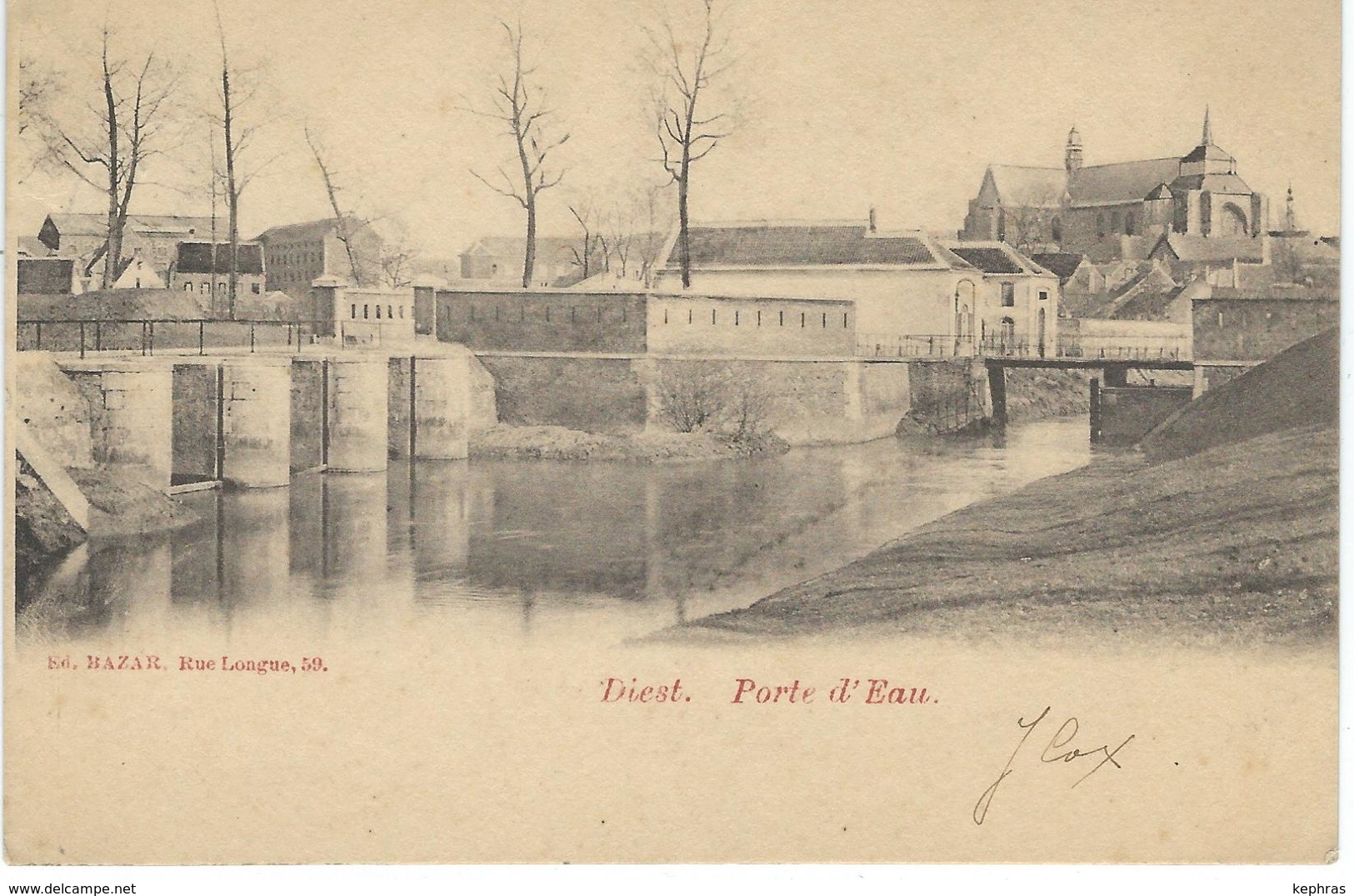 DIEST : Porte D'Eau - Cachet De La Poste 1902 - Diest