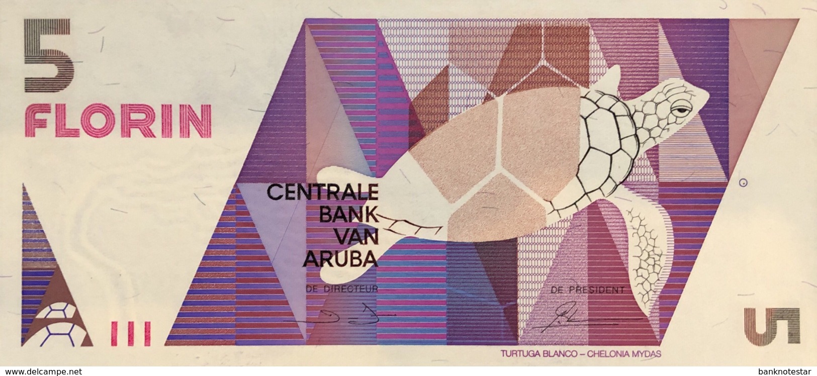 Aruba 5 Florin, P-6 (1.1.1990) - UNC - Aruba (1986-...)