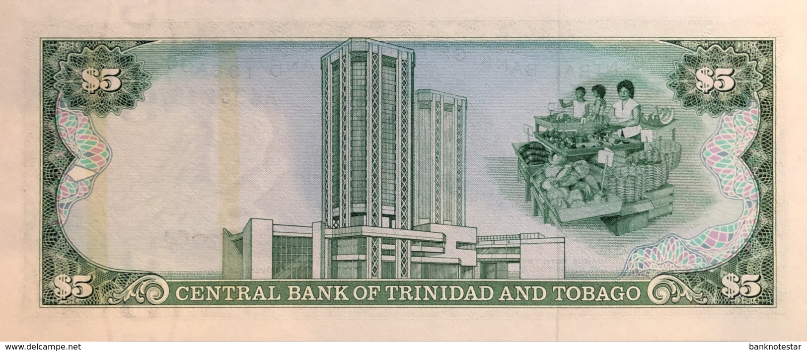 Trinidad 5 Dollars, P-37a (1985) - UNC - Sign.4 - Trinidad & Tobago