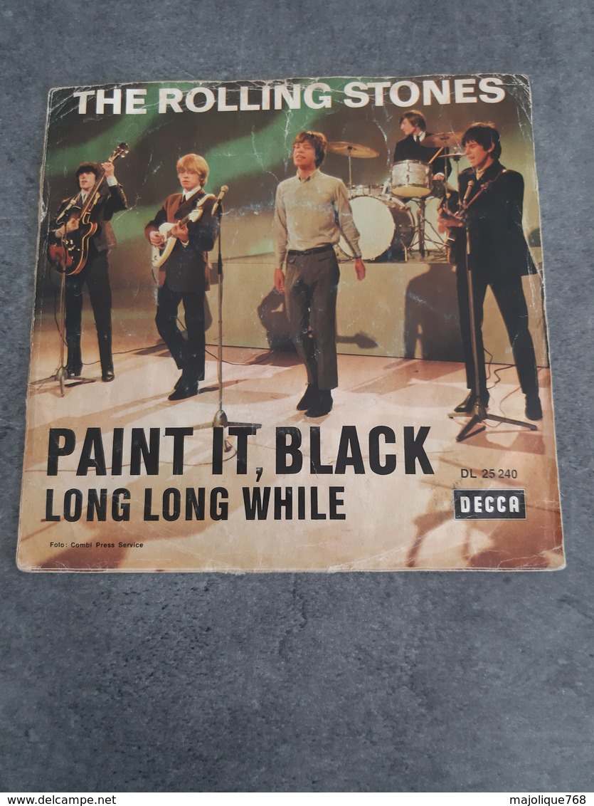 Disque The Rolling Stones - Paint It , Black - DECCA DL 25240 - 1966 - - Rock