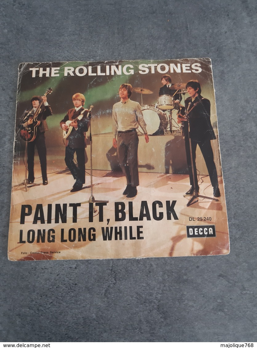 Disque The Rolling Stones - Paint It , Black - DECCA DL 25240 - 1966 - - Rock