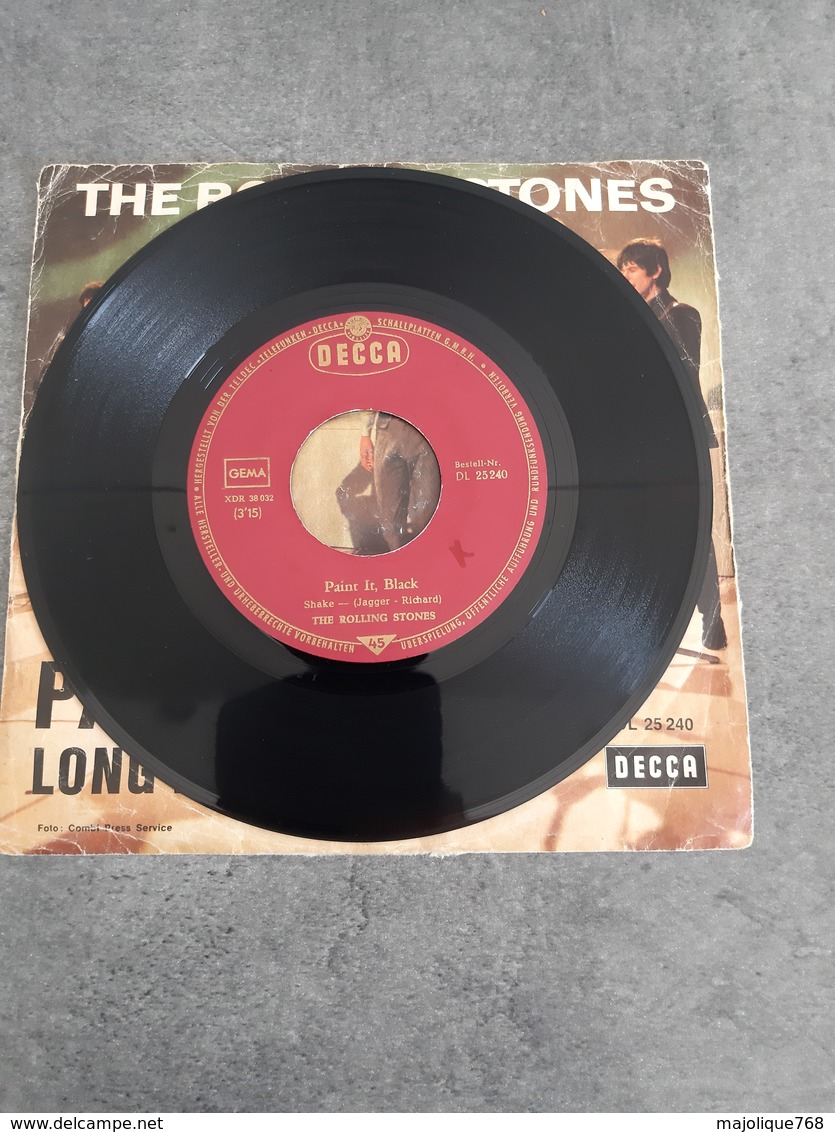 Disque The Rolling Stones - Paint It , Black - DECCA DL 25240 - 1966 - - Rock