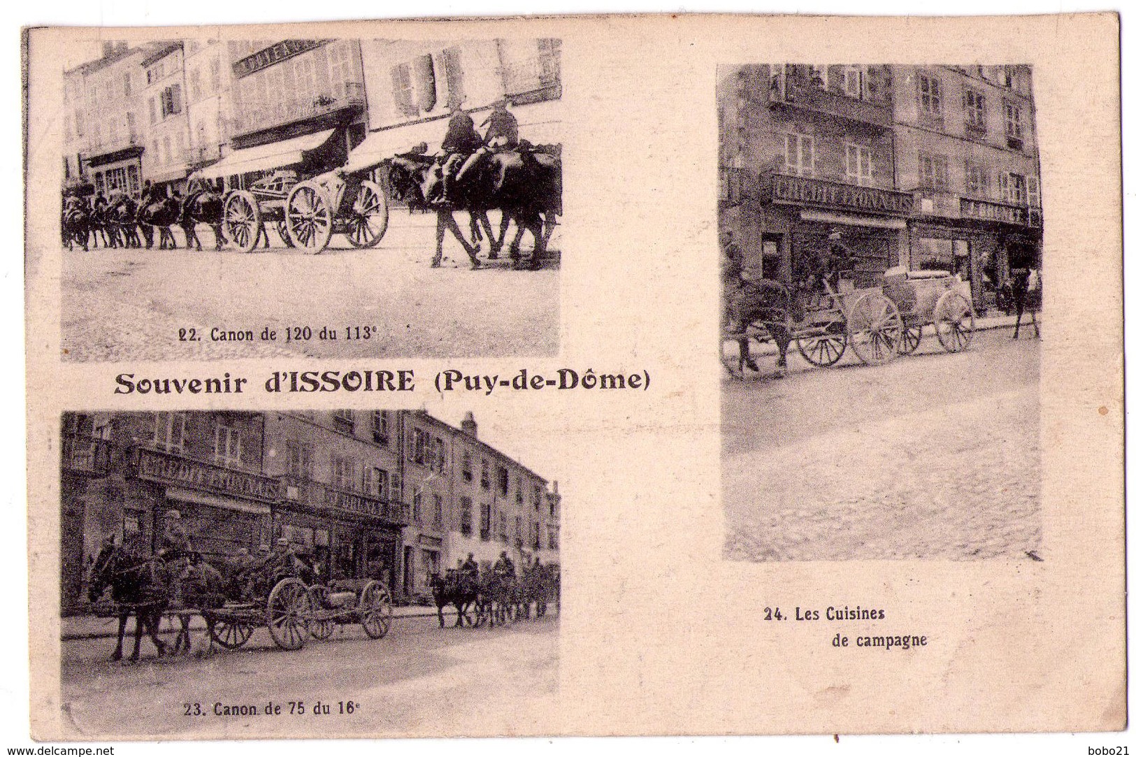 4855 -  Issoire ( 63 ) - Souvenir D'Issoire - ( Cp Sur L'artillerie ) - J. D. & M. à I. - - Issoire