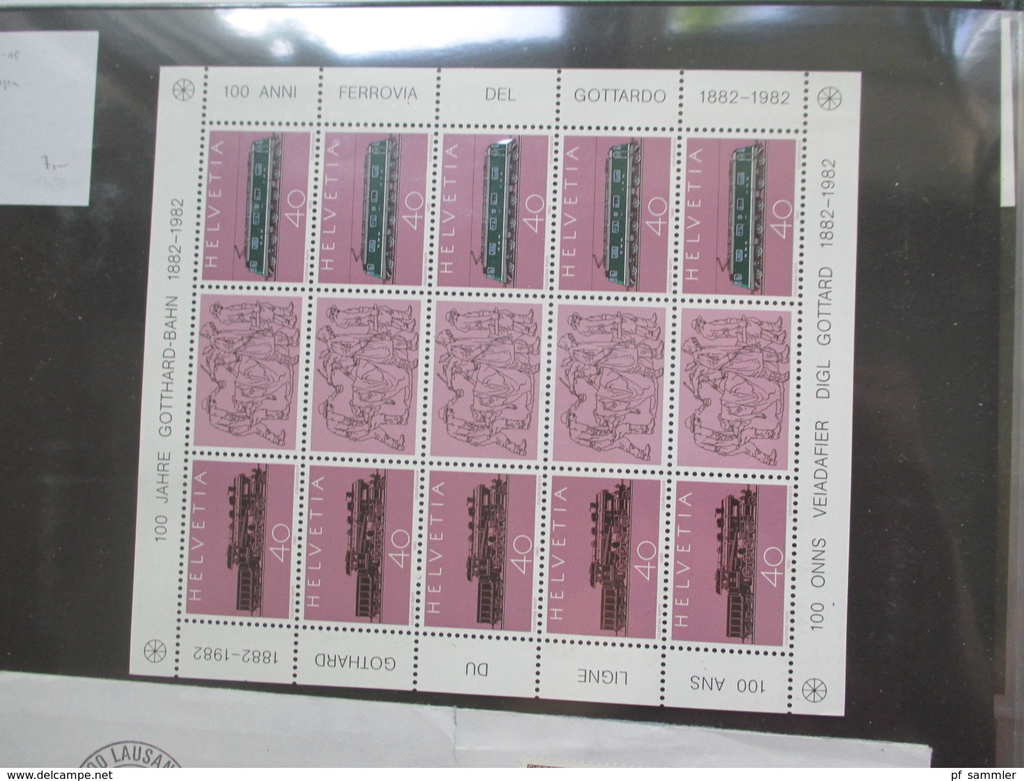 Schweiz 1970 / 80er Jahre Belegeposten / PTT Sonderblätter insg.60 Belege. Auch 4er Blocks und Einschreiben / Express!